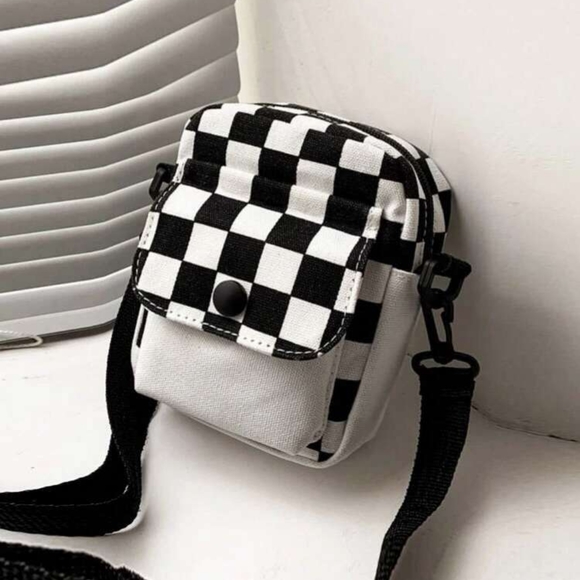 Mini Checkered Pattern Bag - Picture 1 of 4